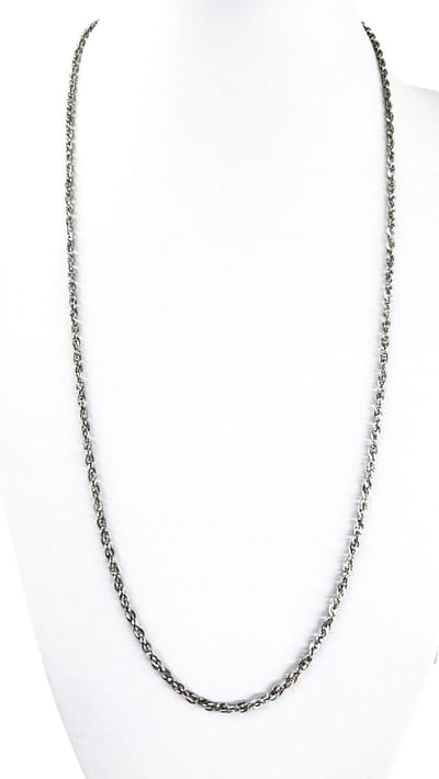 Halsketting - RVS - Stalen Kabelketting - L 70cm - D 2.5mm - prachtige te combineren met of zonder hanger - mannen - Vrouw. Elegant - Tijdloze uitstraling - comfortabel erg mooi ook voor Alarmknop - Persoonlijk Alarm.