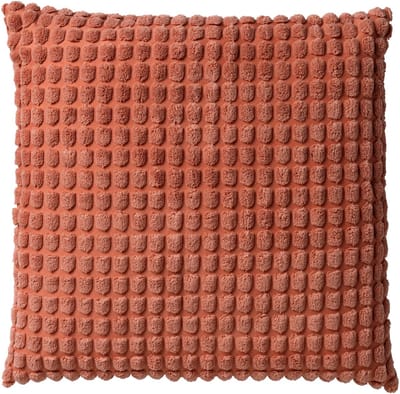 Dutch Decor ROME - sierkussen 45x45 cm - effen kleur - 3D-structuur - Muted Clay - roze - Inclusief binnenkussen - Luxe kussens voor woonkamer & bank