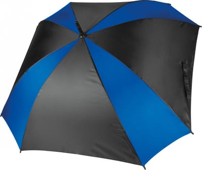 Kimood Vierkante paraplu KI2023 - Black / Royal Blue - One size