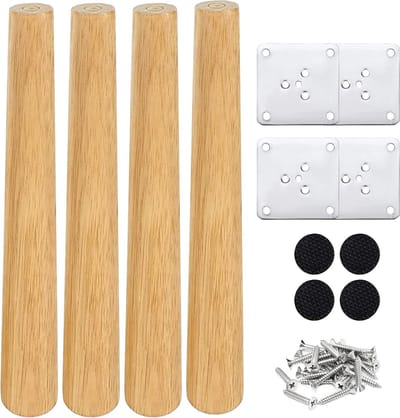 Set van 4 Meubelpoten - Hout, 30 cm, Geschikt voor Bed, Tafel, Keuken en Meer
