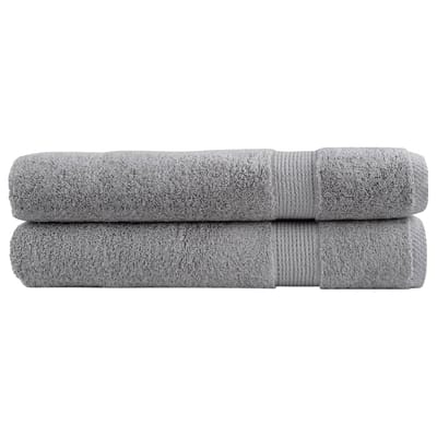 vidaXL - Saunadoeken - SOLUND - 2 - st - 600 - g/m² - 80x200 - cm - grijs