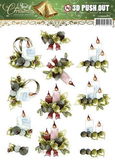 Nr. 2 Spirit of Christmas 3D-Uitdrukvel Push-Out Precious Marieke