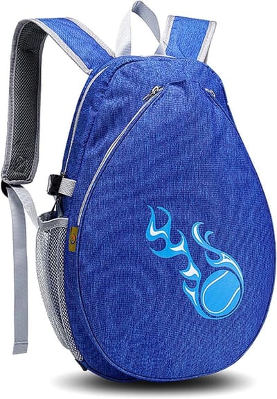 Sporttas Kinderen - Rackettas Outdoor - Sporten Organiseren - Speciaal Schoenenvak - 40 x 28 x 15 cm - Zwart