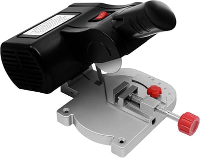 90 W Mini Mitre Saw and Table Saw, Adjustable 0-45 Degrees, Steel Saw Blade, Circular Saw for Wood and Metal, 6000 RPM