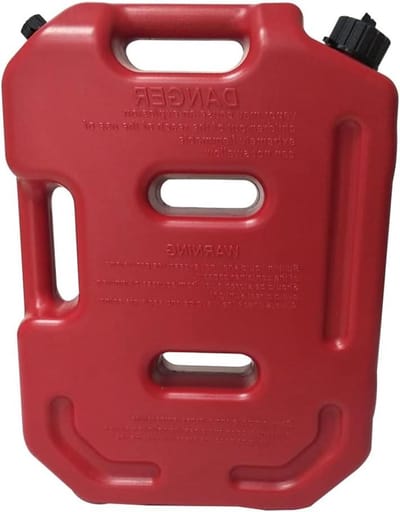 Brandstof Tank Cans - Benzine Diesel Opslag - Noodback-up Brandstof - Super Robuust Kunststof - 10 Liter - Rood