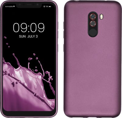 kwmobile telefoonhoesje geschikt voor Xiaomi Pocophone F1 - Hoesje voor smartphone - Back cover in metallic lila
