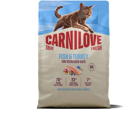 Carnilove True Fresh Cat Dry Fish & Turkey for Sterilised Adult All Breeds 2 kg