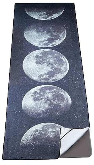 Antislip Microfiber Hot Yoga Handdoeken met Hoekzakken - Zachte en Sneldrogende Yogamat Handdoek voor Yogi's - 74" x 26"