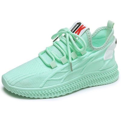 Nieuwe casual schoenen met mesh voor dames voor lente en herfst Vliegende ademende sneakers voor dames Trendy damesschoenen 40