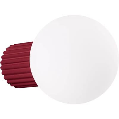 Sollux Lighting Wandlamp Halo - G9 - Bourgondië - aluminium/glas - 12x17x12cm