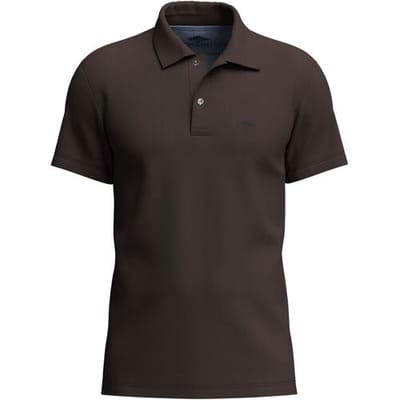 Fynch-Hatton Polo Uni Color Premium Cotton Dark Chocolate / male