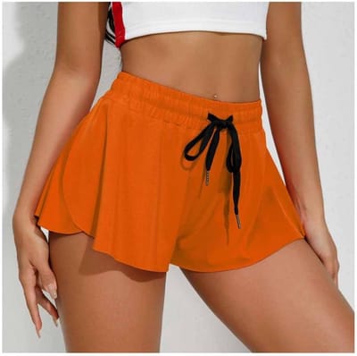 Comfortabele 2-in-1 Dames Sportshorts met Hoge Taille voor Hardlopen en Fitness, Sneldrogend en Ideaal voor Yoga en Jogging