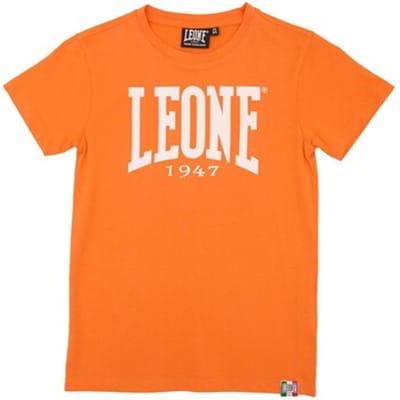 T-shirt Korte Mouw Leone 1947 Boy Short Sleeves Big Logo