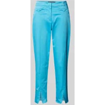 Regular fit stoffen broek met strookzakken