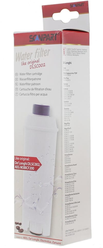 Scanpart waterfilter voor koffiemachine - Geschikt voor DeLonghi ECAM - ETAM - EPAM - BCO410 - BCO420 - Alternatief voor DeLonghi DLSC002 - 1 stuk