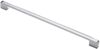 Dailygoods- Handvat Ergonomisch Ontwerp - Zinklegering - Heldere Chroom Kleur - 331mm x 12mm x 23mm - Gat Afstand 320mm - Ideaal voor Deuren en Kasten - Deurgreep
