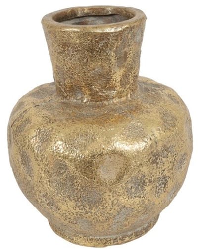Countryfield Vaas Fabio sphere aardew L16B16H18,5CM goud