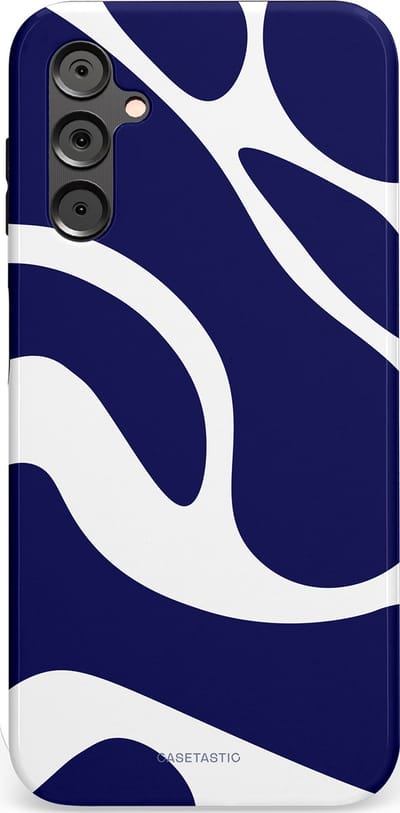 Casetastic Hoesje Geschikt voor Samsung A14 (5G/4G) - Stijlvolle Beschermende Duo-layer Case - Zeebries Golven