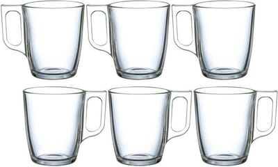 Luminarc Theeglazen / koffieglazen - 6x stuks - glas - 250 ml - Vaatwasser bestendig