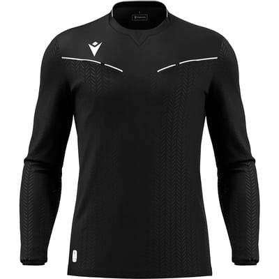 Macron Ponnet Eco Scheidsrechtersshirt Lange Mouw Heren - Zwart | Maat: 3XL