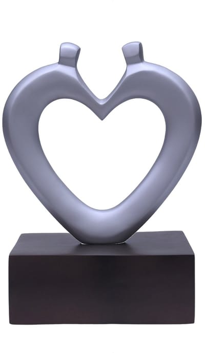 Kunst As Urn - 3.5 Liter - Sculptuur - Handgemaakte urn - Urn - Crematie Urn - Uniek - Voor Huisdieren of Menselijk As - Crematie As - Decoratie Urn - Close Heart