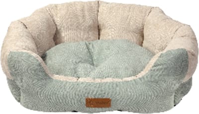 Topmast Duo Series Hondenmand - Hondenkussen - Lichtgroen - Zacht pluche - XLarge - 95 x 80 cm