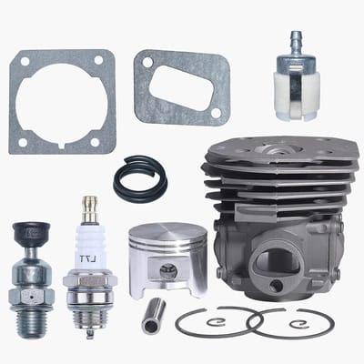 Cilinder Zuiger Kit - Motoronderdeel Set - Kettingzaag Onderhoud - Nikasil Grote Boring - 45mm - Zilverkleurig