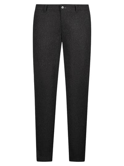 Lange flatfront-chino Van Brax grijs