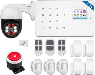 Huisbeveiligingsalarm - Draadloos alarmsysteem - Veiligheid thuis - App bediening - KIT 5 - Wit