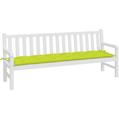 vidaXL Tuinbankkussen 200x50x7 cm oxford stof heldergroen