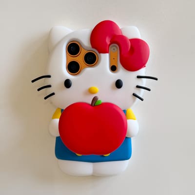 Schattige Cartoon Sanrio Hello Kitty Telefoonhoesje Voor iPhone 17 Pro Max 16 E 15 14 Plus 13 Pro Max 12 Zachte Siliconen Cover Met Houder iPhone 15 Pro Max