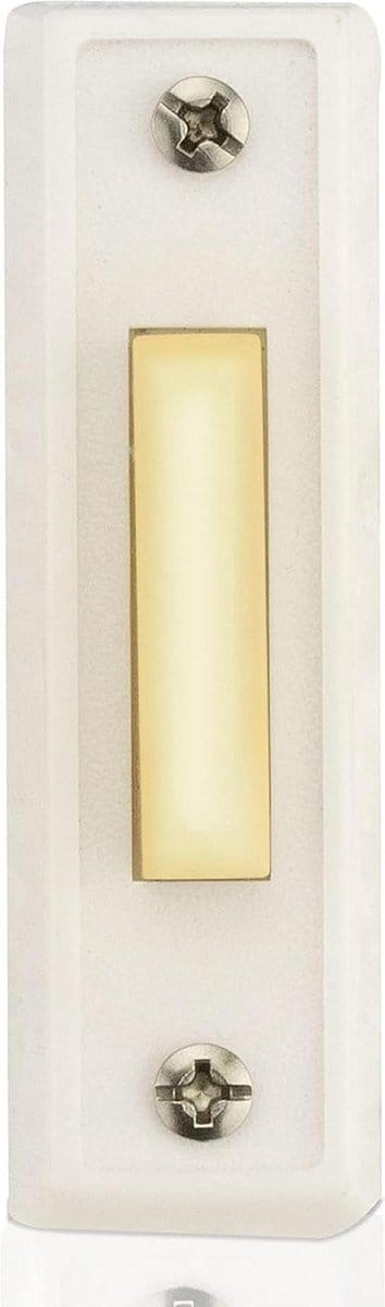 Deurbel Knop - Drukknop Bel - Deur Openen - Verlicht Oppervlak - 7 cm - Wit