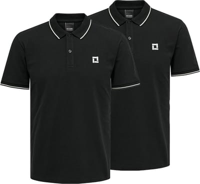 Only & Sons Heren poloshirt 2 pack Onsefletcher