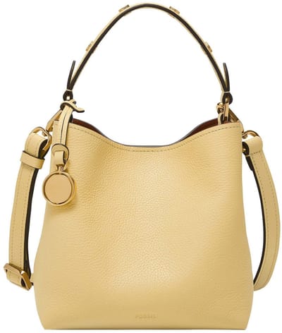 FOSSIL Schoudertas Handtas Jessie Bucket Crossbody Bag Daze Lichtgeel