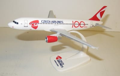 Schaalmodel vliegtuig CSA Czech Airlines Airbus A320 schaal 1:200 lengte 18,78cm