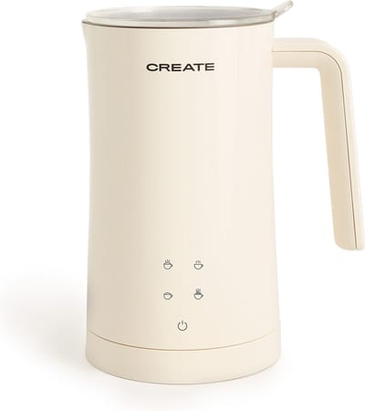 CREATE - Verwarmer voor melkopschuimer - 580ml - 75 °C - Gebroken wit - MILK FROTHER STUDIO