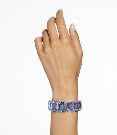 Swarovski armband Millenia 5638491 blauw | Swarovski sieraden met kristallen, luxe glanzende elegantie, strakke eigentijdse stijl