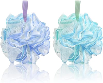 Grote Bad Sponsen voor Zachte Exfoliatie, 2-Pack, Ideaal voor Lichaamsverzorging en Scrubben