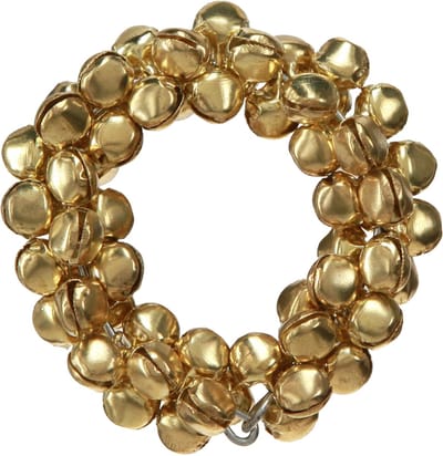 Servetringen goud metalen belletjes Ø5cm 8 st