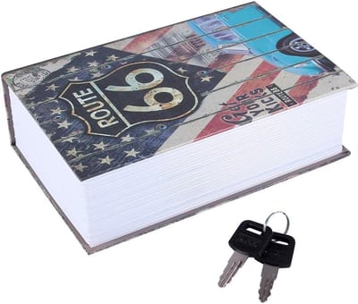 Book Safe, Box Money Cash Jewelry Dictionary Box Slot (LOVE Type) Dictionary Book Secret Safe Security (American Dream Type)