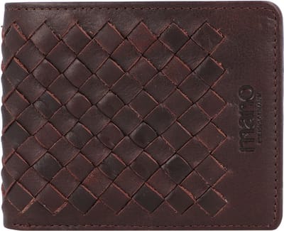 mano Don Luca Portemonnee Leer 11 cm - Jongens - Horizontaal - dunkelbraun