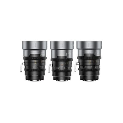 Sirui IronStar 1,5x anamorfe full-frame cine-objectiefset 75 mm + 100 mm + 135 mm, incl. CPL- en VND-filter + koffer  Neutrale flits