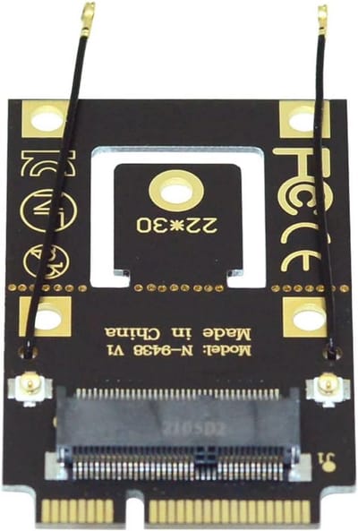 Cablecc NGFF M.2 Key-A to Mini PCI-E PCI Express Converter Adapter for 9260 8265 7260 AC WiFi Bluetooth Wireless Card - ShopVlot