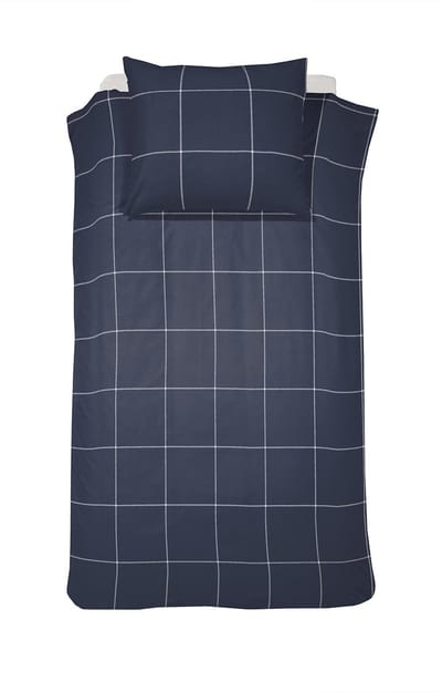 Cinderella Robyn - Dekbedovertrek - Satijn - 140x200/220 cm - Donkerblauw + 1 kussensloop 60x70