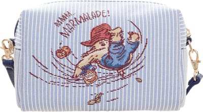 Mini tasje - Schoudertas - Paddington Bear - Beertje Paddington - licht blauw gestreept - Classic Marmalade