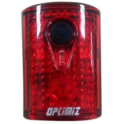 15 lumen 3 led oplaadlamp met 4 standen achter usb voor bevestiging op zadelpen Optimiz
