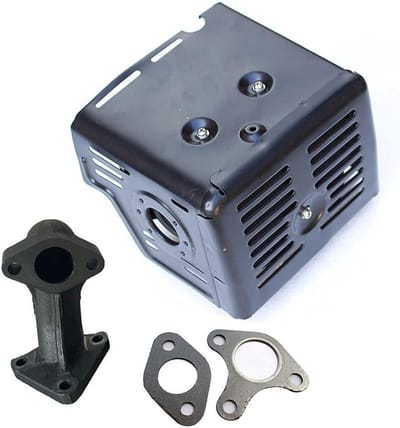 ByShane - Uitlaatdemper en uitlaatpijp voor 11HP 13HP GX340 GX390 motoren - Geluiddemper accessoire auto - Verbeter de motorprestaties