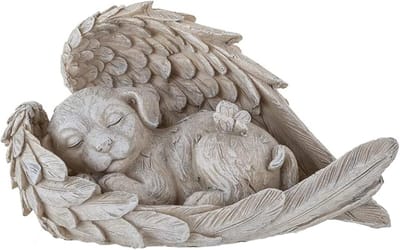 Gedenksteen voor huisdieren in engelvorm - Devotionele tuinstandbeeld voor honden en katten