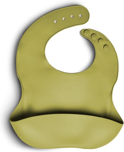 Telano® Slabbetje met Opvangbakje Groen - Siliconen Slabber Baby Peuter - Verstelbaar en Waterproof - Kraamcadeau Jongen - Meisje