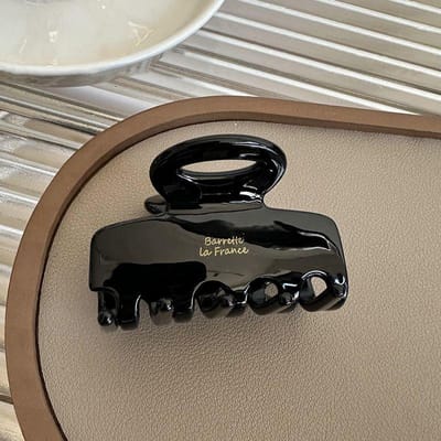 Koreaanse Acetaat Haarklauwclip Luxe Getinte Haaienklem voor Vrouwen Meisjes, Elegante Achterhaarstyling Formele & Casual Haaraccessoires gray